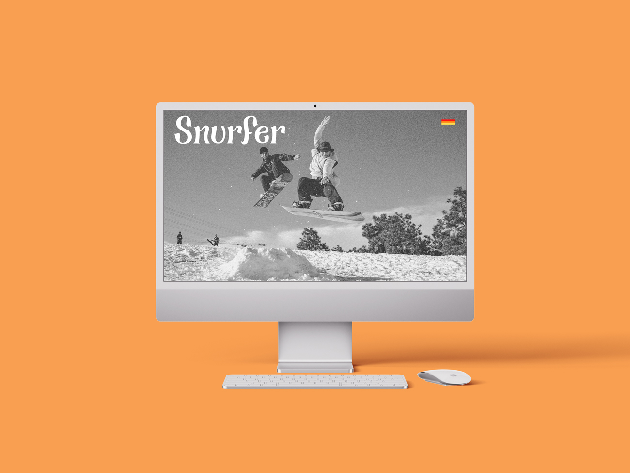 Mockup du site internet Le Snurfer